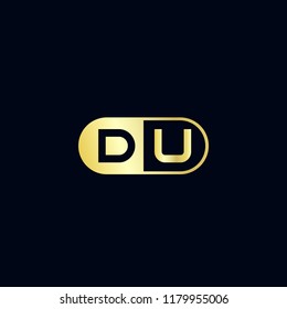 Initial Letter DU Logo Template Design