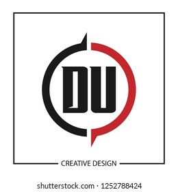 Initial Letter DU Logo Template Design