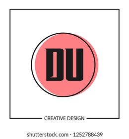 Initial Letter DU Logo Template Design