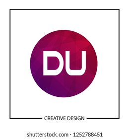 Initial Letter DU Logo Template Design