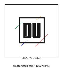 Initial Letter DU Logo Template Design