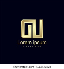 Initial Letter DU Logo Template Vector Design