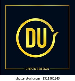 Initial Letter DU Logo Template Vector Design