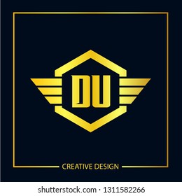 Initial Letter DU Logo Template Vector Design