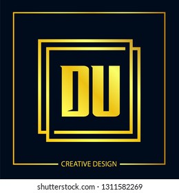 Initial Letter DU Logo Template Vector Design