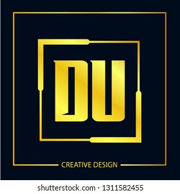 Initial Letter DU Logo Template Vector Design