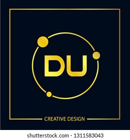 Initial Letter DU Logo Template Vector Design