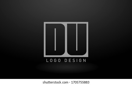 Initial Letter DU Logo Template Design
