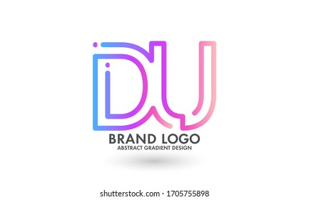 Initial Letter DU Logo Template Design
