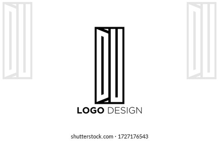 Initial Letter DU Logo Template Design

