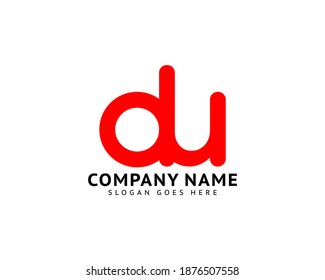 Initial Letter DU Logo Template Design