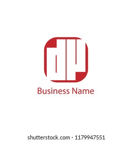 Initial Letter DV Logo Template Design