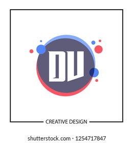 Initial Letter DV Logo Template Design