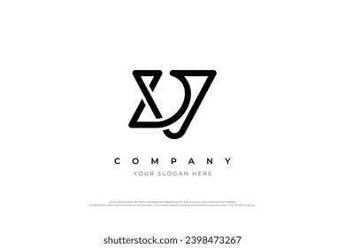 Initial Letter DV Logo or VD Logo Design