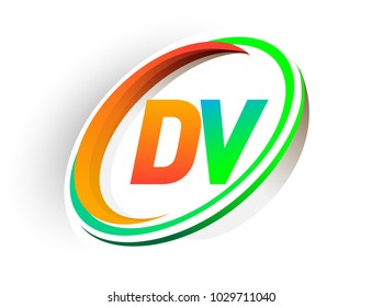 Initial Letter Dv Logotype Company Name Stock Vector (Royalty Free ...