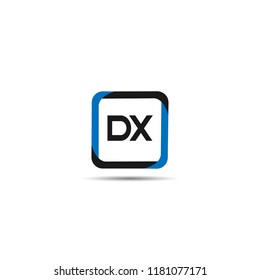 Initial Letter DX Logo Template Design