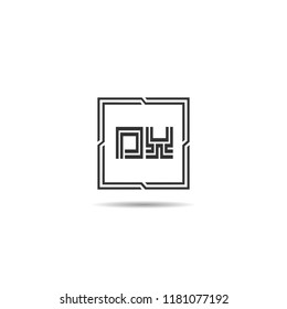 Initial Letter DX Logo Template Design