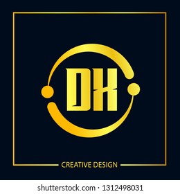 Initial Letter DX Logo Template Design
