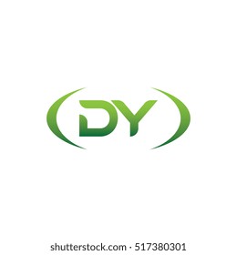 initial letter DY brackets uppercase logo green for download