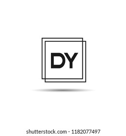Initial Letter DY Logo Template Design