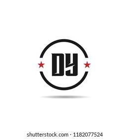 Initial Letter DY Logo Template Design
