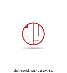 Initial Letter DY Logo Template Design