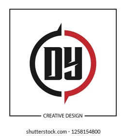 Initial Letter DY Logo Template Design