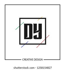 Initial Letter DY Logo Template Design