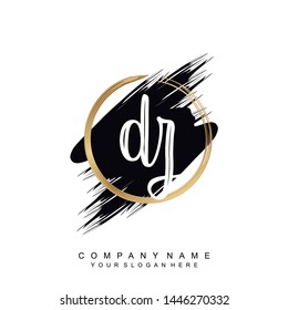 Initial letter DZ beautiful handwriting logo vector template