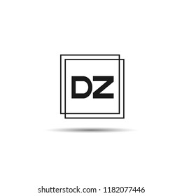 Initial Letter DZ Logo Template Design