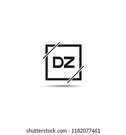 Initial Letter DZ Logo Template Design