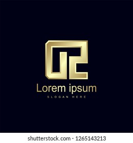 Initial Letter DZ Logo Template Vector Design