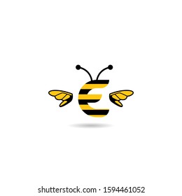 Initial Letter B Bee Logo Vector Stock Vector (Royalty Free) 1594461040 ...