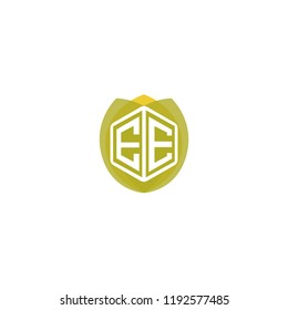 Initial Letter E, EE Leaf, Eco, Nature, Green, Organic Logo Design for Company Identity branding