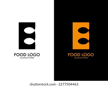 Initial Letter E Food Logo, food logo vector