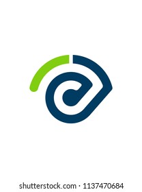 Initial letter E icons for brand company identity