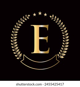 Initial Letter E Logo Concept For Education, University And Academy Symbol