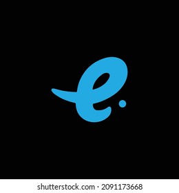 Initial letter E logo design vector template.