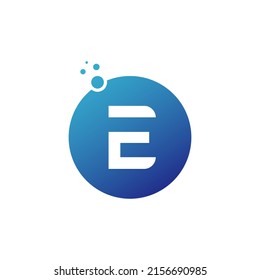 Initial Letter E Logo Design Circle Stock Vector (Royalty Free ...