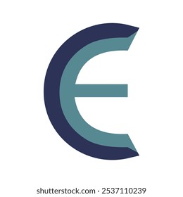 Initial Letter E Logo Design. E Logo Design. Letter E symbol.
Letter E. Initial Letter.