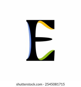 Initial Letter E Logo Design. E Logo Design. Letter E symbol.
Letter E. Initial Letter.