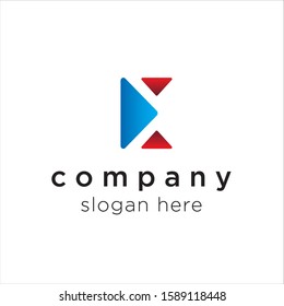initial letter E logo icon deisgn template elements - vector sign. Business card templates.