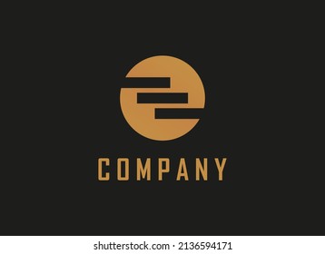 Initial Letter E Logo. Line Stripe Stairs Icon Elevate Symbol Isolated on Black Background. Flat Design Vector Icon Template Element