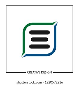 Initial Letter E Logo Template Design Vector Illustration