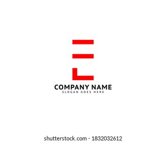 Initial Letter E Logo Template Design Stock Vector (Royalty Free ...