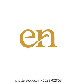 initial letter E and N, EN, NA logo icon template