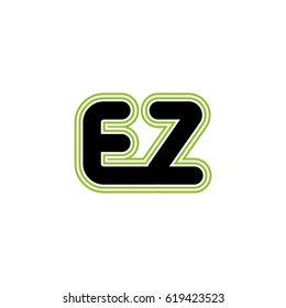 Initial Letter E Z Ez Monogram Stock Vector (Royalty Free) 619423523 ...