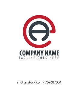 Initial Letter EA Design Logo