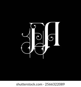 Initial letter EA logo design 