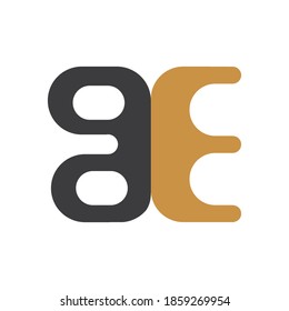 initial letter eb or be logo vector design
